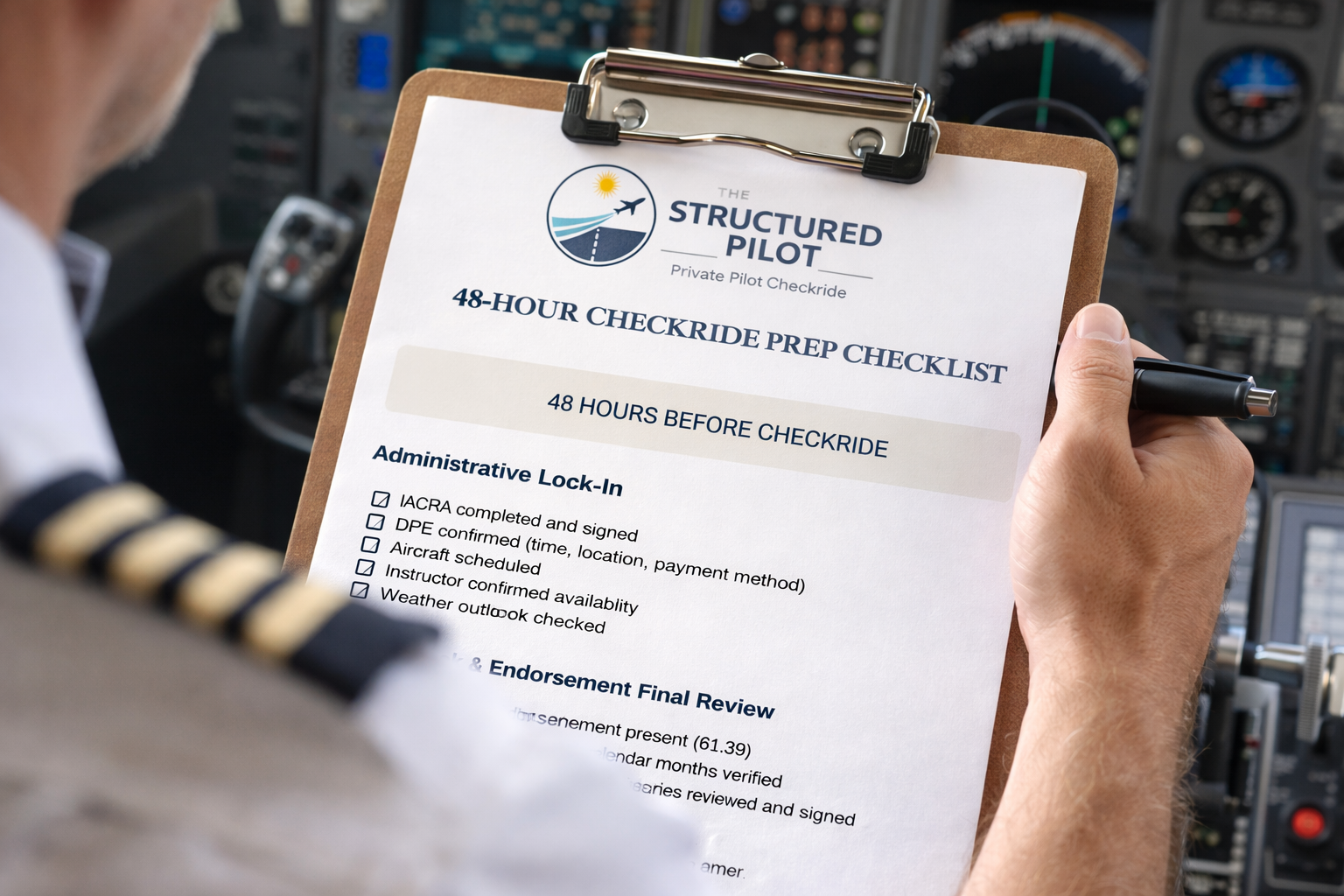 48-Hour Checkride Checklist